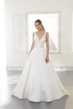 Load image into Gallery viewer, MoriLee Blu- #5875 -  LARISSA SATIN A-LINE GOWN
